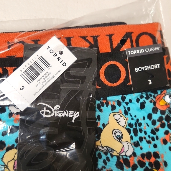 ♥️NWT VINTAGE TORRID DISNEY LION KING BOYSHORT PANTY SIMBA NALA - PLUS SIZE - Picture 8 of 15